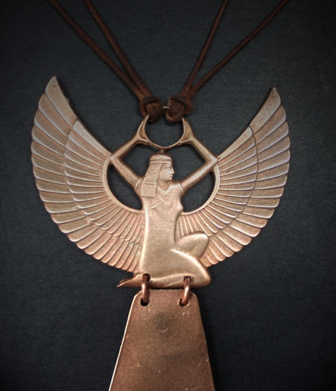 Bronze Isis Chestpiece
