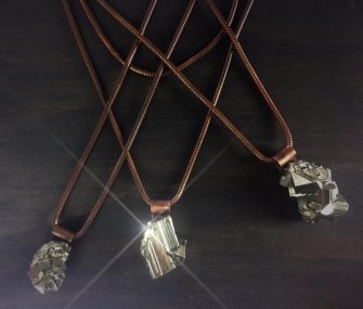 Pyrite Necklace - After Image